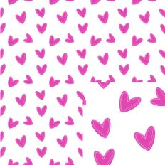 Pink on Pink Outlined Hearts Pattern