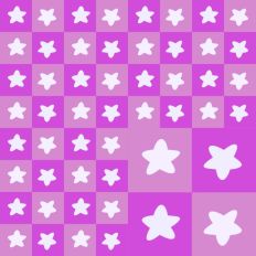 Shades of Pink Checker pattern with Stars Seamless