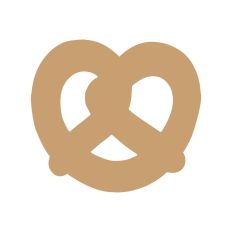 Pretzel Cut File Snack Lover SVG