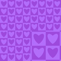 Purple on Purple Heart Checker Pattern