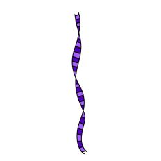 Ombre Purple Striped Print and Cut Streamer Border