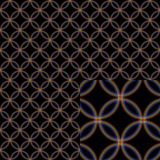 Delicate Rainbow and Black Seamless Design