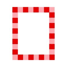 Red and Pink Squares Frame SVG Print and Cut