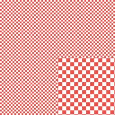Rose Red and White Checker Pattern