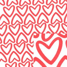 Rose Red Hearts Printable Background