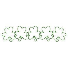 Shamrock Border SVG Print and Cut