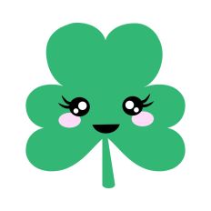 Kawaii Happy Shamrock