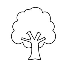 Basic Tree Coloring Page