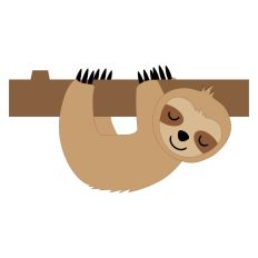 Sloth Hanging out-Layered