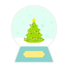 Snowy Christmas Snow Globe