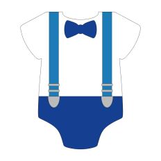 Blue Onesie Suspenders Print and Cut SVG