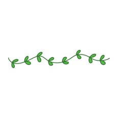 Thin Hand Drawn Leaves Border SVG Print and Cut