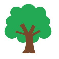 Tree Simple 2 Layered Tree SVG Outdoors Cut File