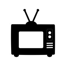 Television Die Cut SVG Cut File
