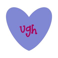 Valentine Heart UGH Print and Cut SVG