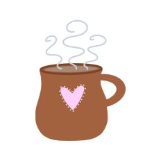 Cafesito Clay Coffee Mug Print and Cut SVG