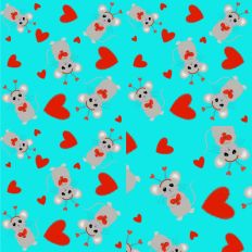 Valentine Mouse Pattern