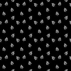 Black White Branches Leaves SVG seamless pattern