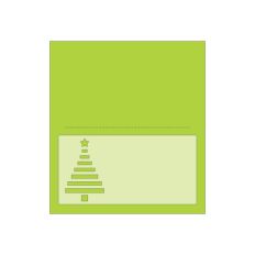 Christmas Tree Place Card Tent Card
