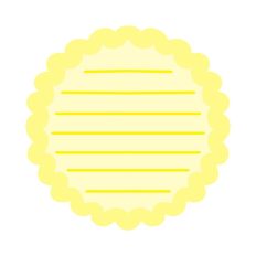 Journaling Card Yellow Round Print and Cut Sweet Themed SVG