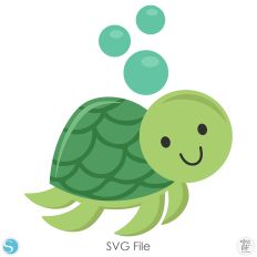 Sea Turtle Ocean Marine Animal Cute 0325