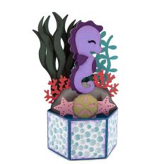 Seahorse Pop Up Card