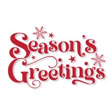 Season's Greetings Christmas SVG Quote