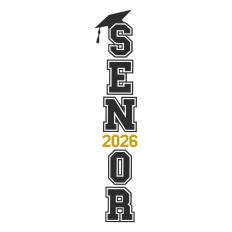 Senior 2026 Vertical SVG Cut File