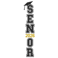 Senior 2026 Vertical SVG Cut File