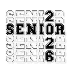 Senior 2026 Stacked SVG Cut File