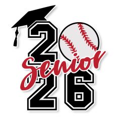 Senior 2026 Baseball SVG Cut File