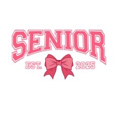 Senior Coquette Hair Bow Est. 2025