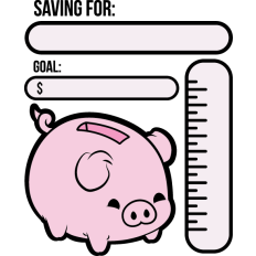 savings cute tracker