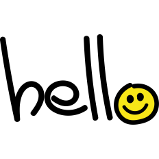 hello  with a smile