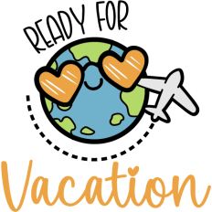 cute planet heart on vacation