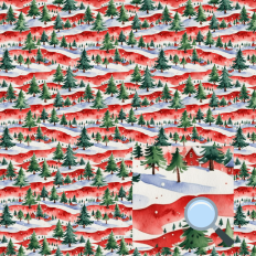 Rustic Nordic Christmas Pattern 