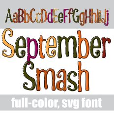 September Smash Color Font