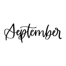 September - Calendar Label
