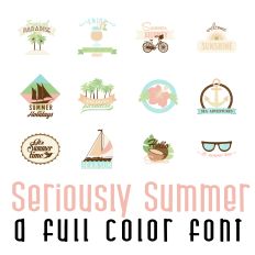 Seriously Summer Full Color Font