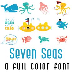 Seven Seas Full Color Font