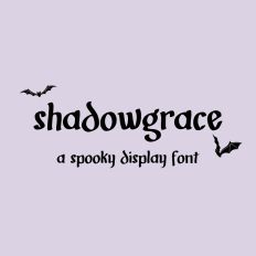 Shadowgrace - A Spooky Display Font