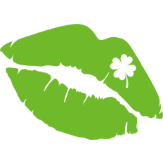 shamrock kiss st patrick day