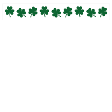 FWPShamrock Row with Background St. Patrick's Day