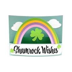 Shamrock Wishes Curvy Card