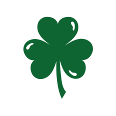 Shamrock with a Highlight St. Patrick's Day