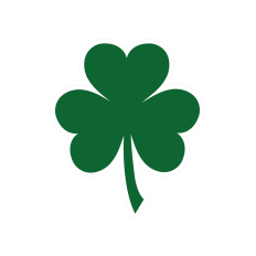 Shamrock Clover with Offset St. Patrick's Day