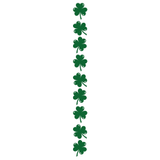 Shamrock Clover with Highlights and Background