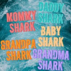 Shark Family Color Font Bundle