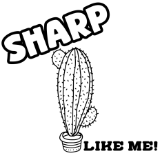 Sharp Like Me - Cactus SVG | Funny & Sassy DIY Cutting Design
