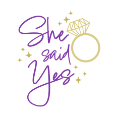 She Said Yes Wedding and Engagement Design